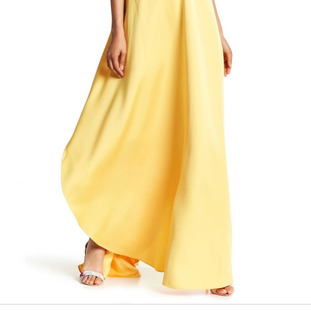 Zac Posen Yellow Evening Gown Size 0 - Picture 4 of 5